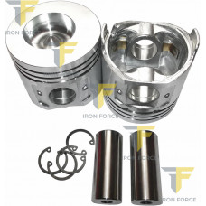 Поршень Yanmar 4TNE98 с пальцем и стопорными кольцами Поршень Yanmar 4TNE98 с пальцем и стопорными кольцами